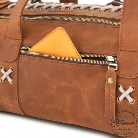  Кожаная сумка "Тайлер" (коричневый крейзи) 